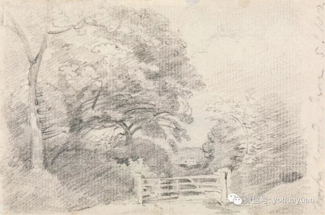 英国风景画家 — 大师素描,手稿