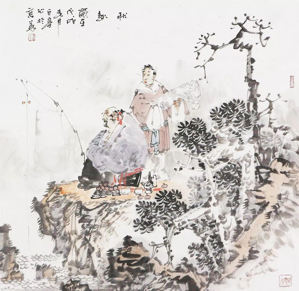 博宝·典藏 人物画家王巨亭作品 散逸清妙,对古谈今,悠然惬意