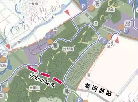 拉犁山隧道:黄河西路下穿拉犁山,连接铜山新区与汉王风情景区.