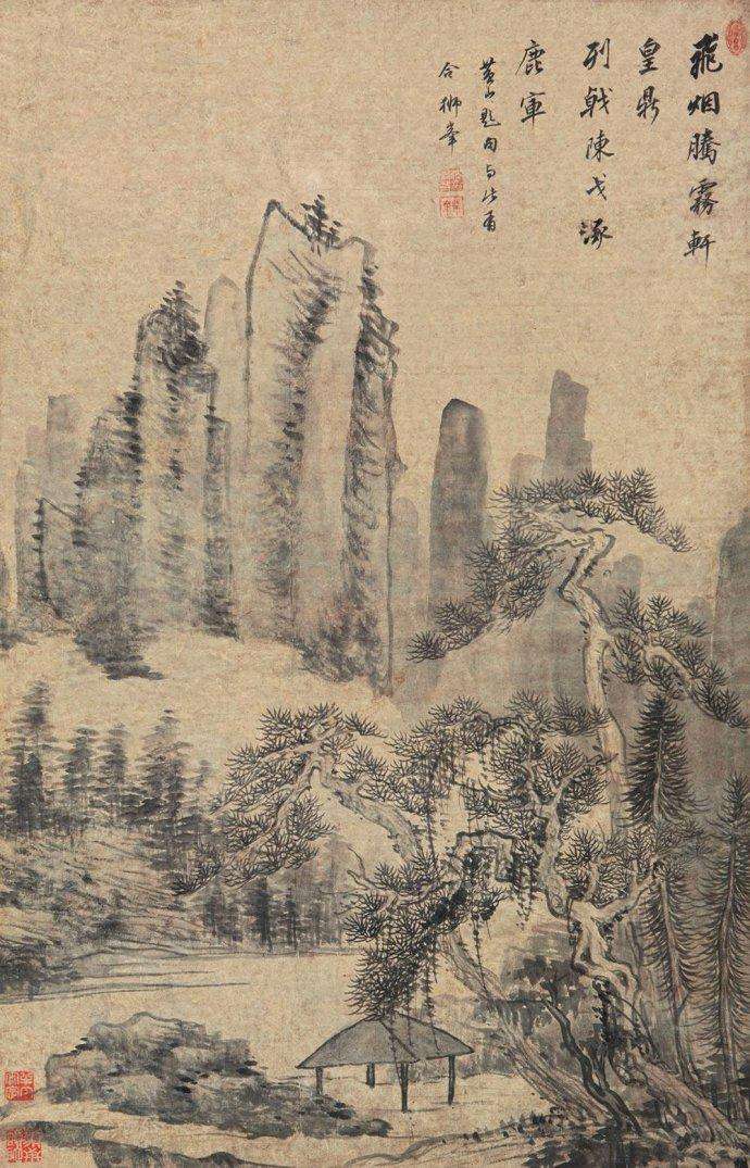 笔力古健,思致高远,清 沈荃之子沈宗敬山水画作品欣赏