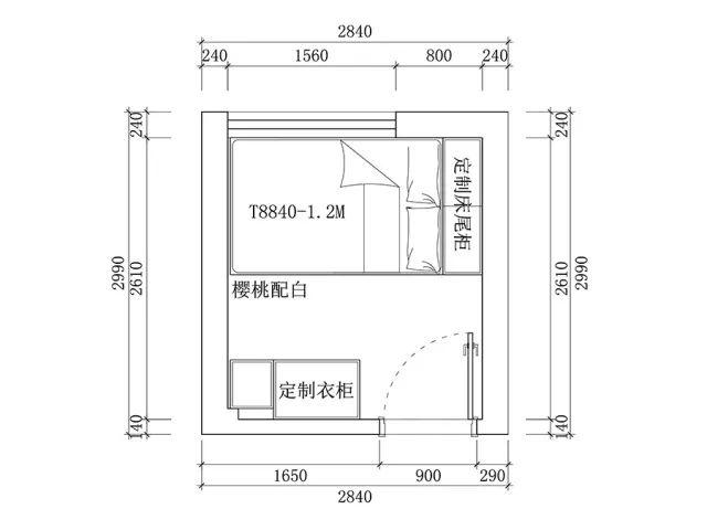 (老人房平面图)