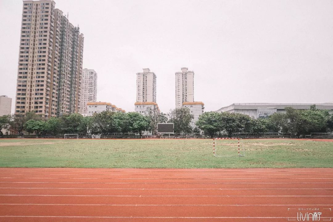 上完体育课在田径场旁的窗口小卖部排队来一杯凉茶, 和学弟学妹讲八