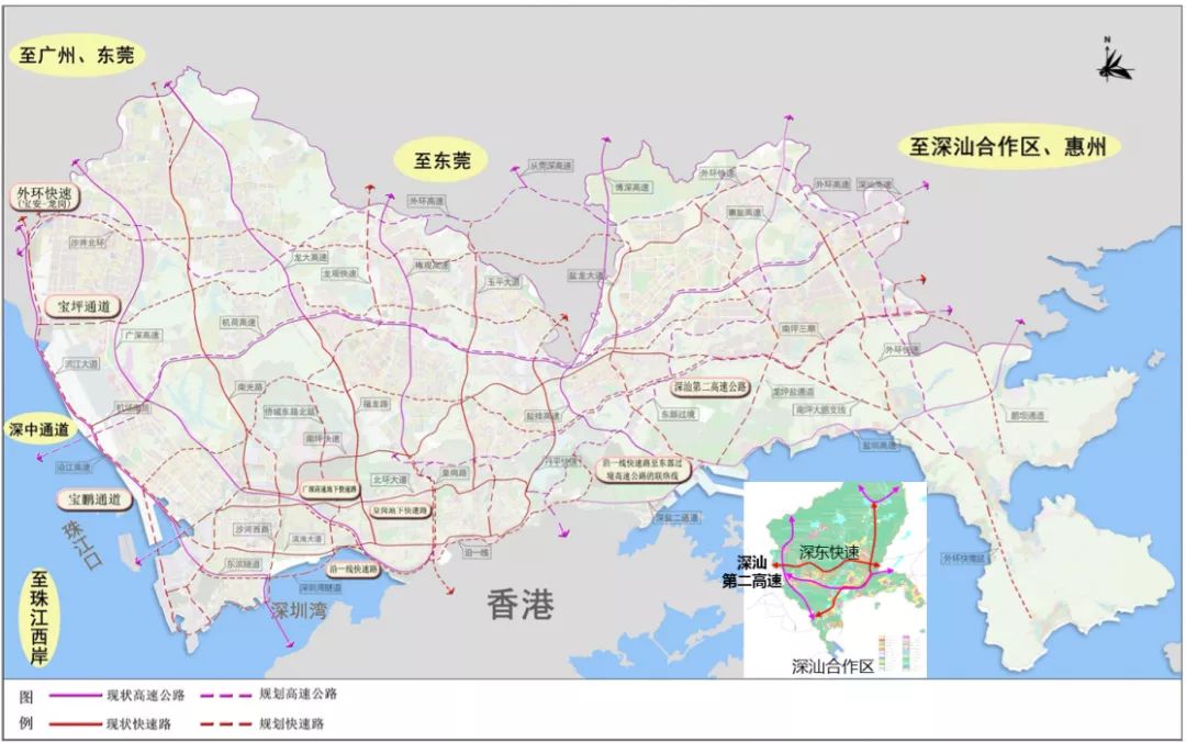 深圳公布8大重磅交通规划!新建4条快速路,宝安