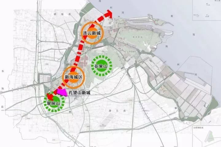 军事 正文  属于连云港市未来十年内一体两翼发展总规划的西南端南端