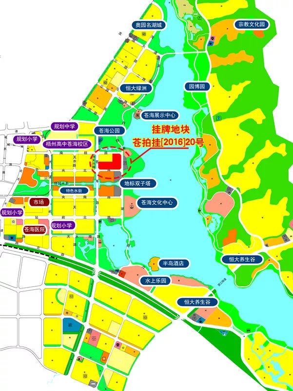 【重磅】苍海新区全景大湖景观地块挂牌上市