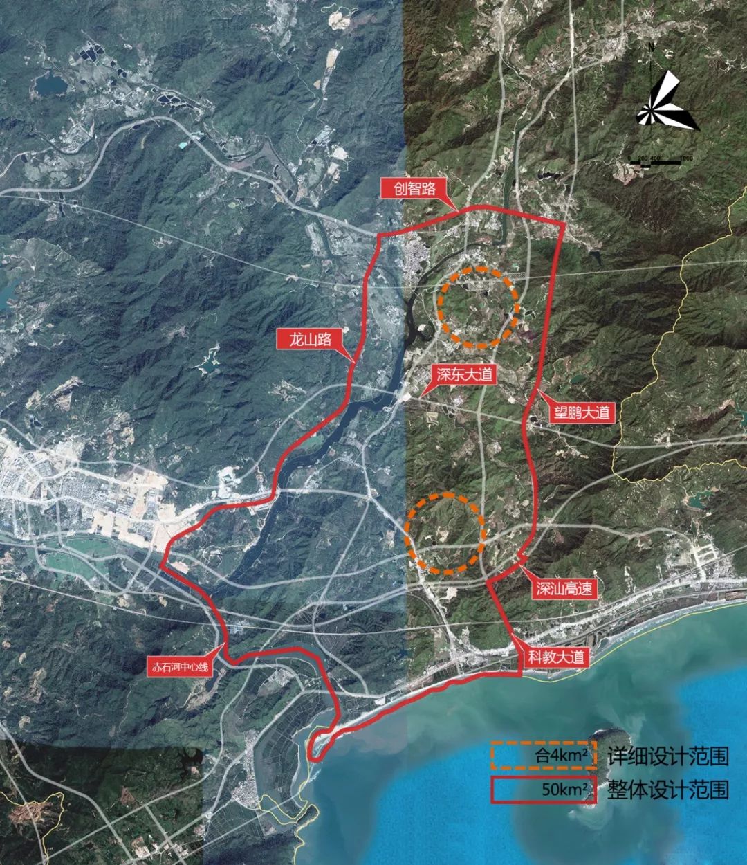 2035年深汕合作区建设用地将达145k,人口达150万人!