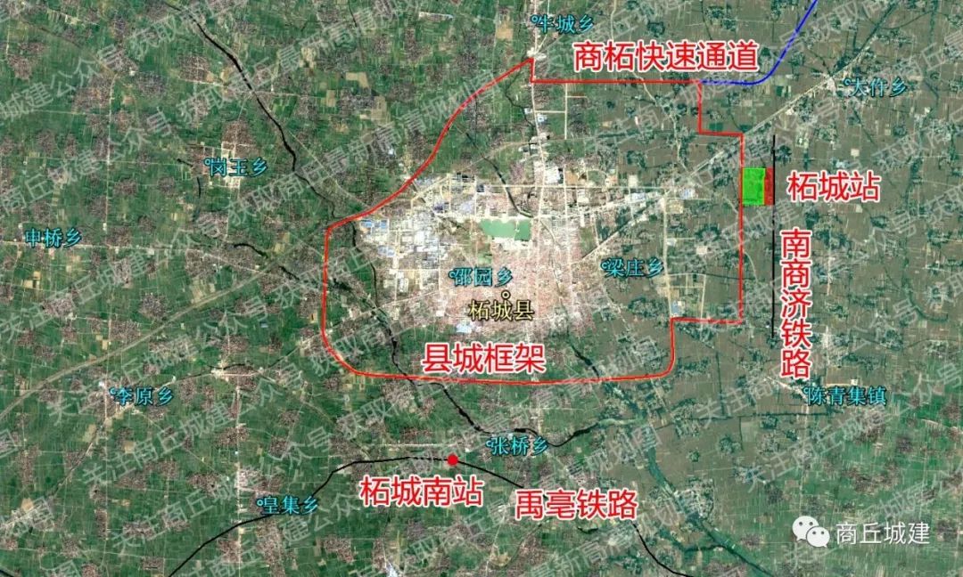 柘城规划图2017-2030,未来将建2座火车站,柘城将迎来进一步的大发展!