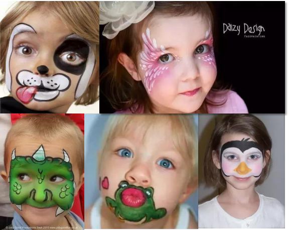 简单来说就是儿童面部彩绘 即在小朋友的脸上 通过图案设计 用植物