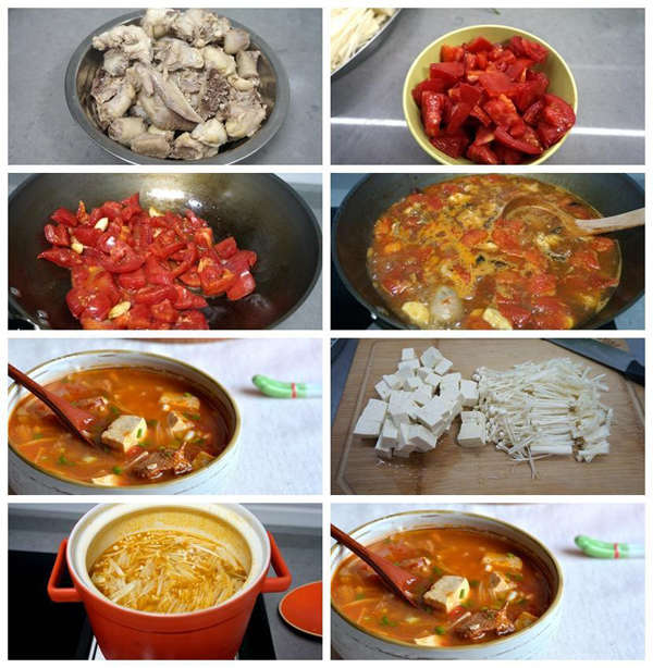 童营养食谱推荐：西红柿鸡块豆腐煲的做法 手把手教你美味家常豆腐怎么做