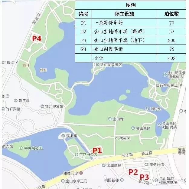 作为市区最大的公园,也是过节最为繁忙的公园,金山公园周边共有4个