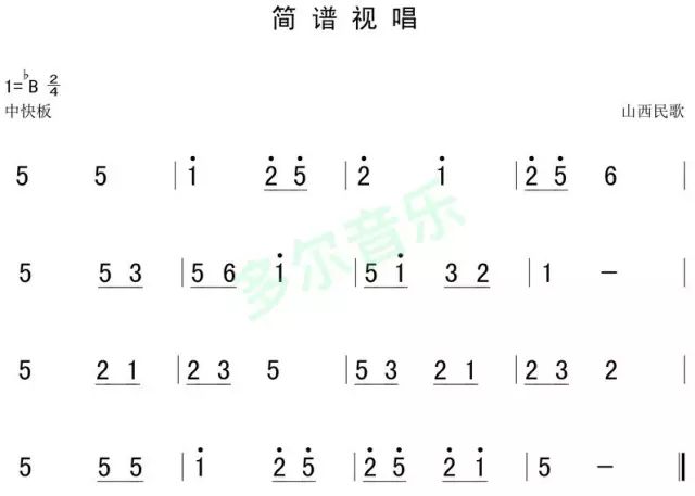 简谱1到6_儿歌简谱