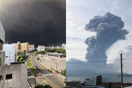 鹿儿岛樱岛火山喷发