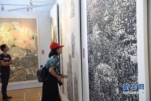 【组图】福建漳州:"墨香诏安"中国画作品展开幕