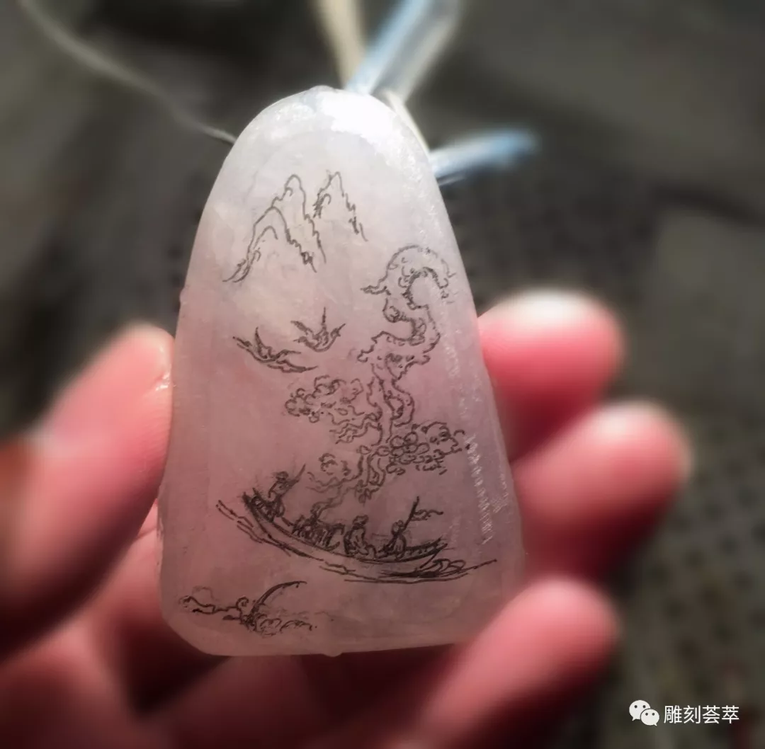 翡翠谷许仁强山水玉雕作品