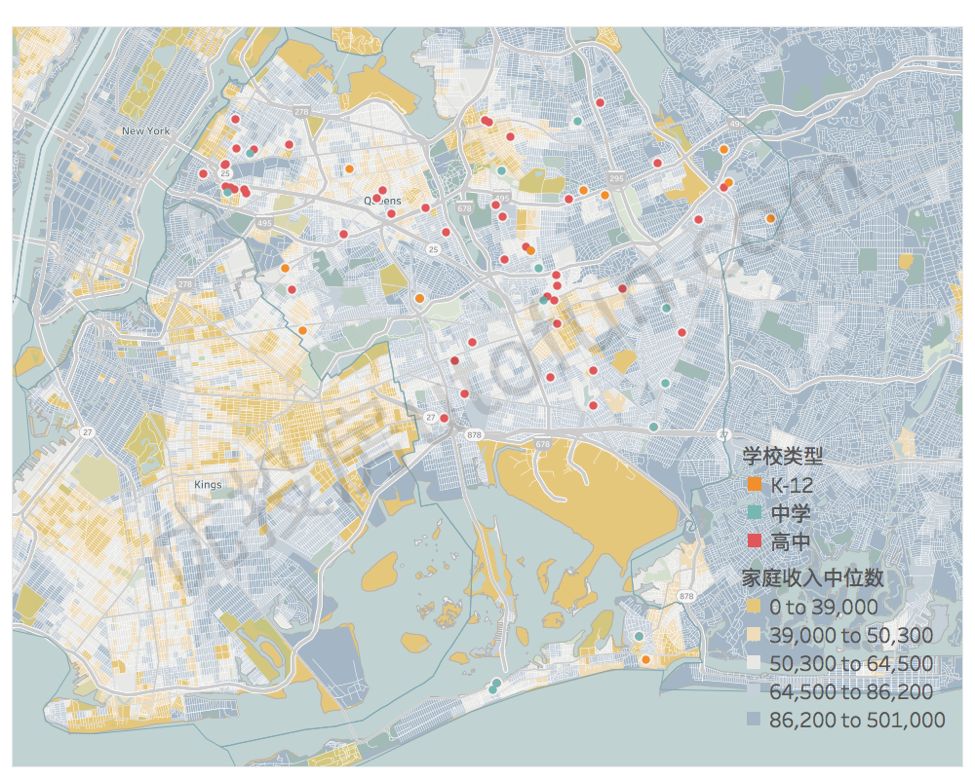 美国总统成长的就学环境纽约皇后区学区介绍