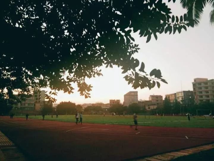 中 感谢路上有您们的陪伴 再在校园来一次晨跑夜跑 "嘿,待会去跑步吗?