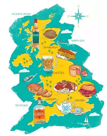 英国美食地图 鱼和薯条 (fish and chips)