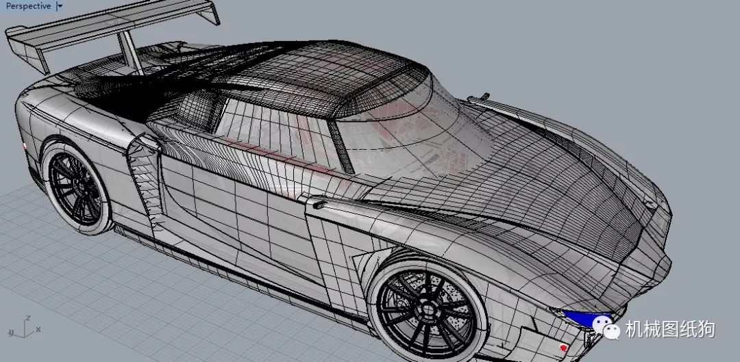 【汽车轿车】豪华跑车3d图纸(rhino设计) 3dm stp格式