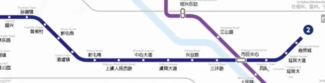 今天 小编我就来带大家解析一下 上虞地铁新线路规划 地铁二号线上虞