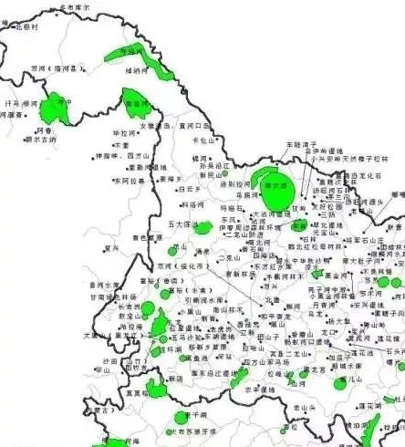 我国474个国家级自然保护区及分布图