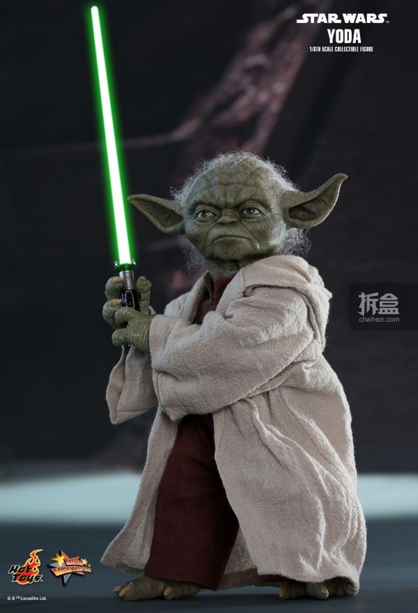 hottoys《星球大战前传2:克隆人的进攻 尤达大师,杜库伯爵 1:6可动