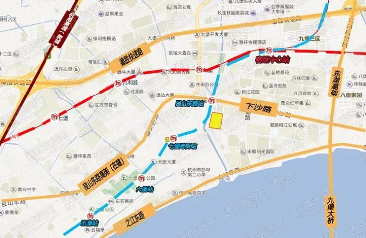 钱江新城二期首宗宅地即将挂牌,距规划9号线艮山东路站仅200米