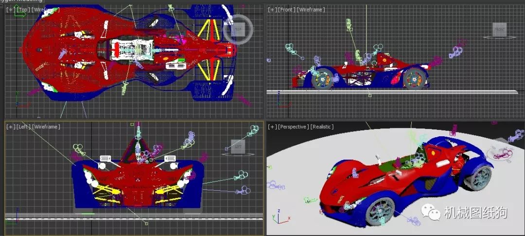 【汽车轿车】bac mono单座跑车模型3d图纸 max obj 格式 3ds max设计