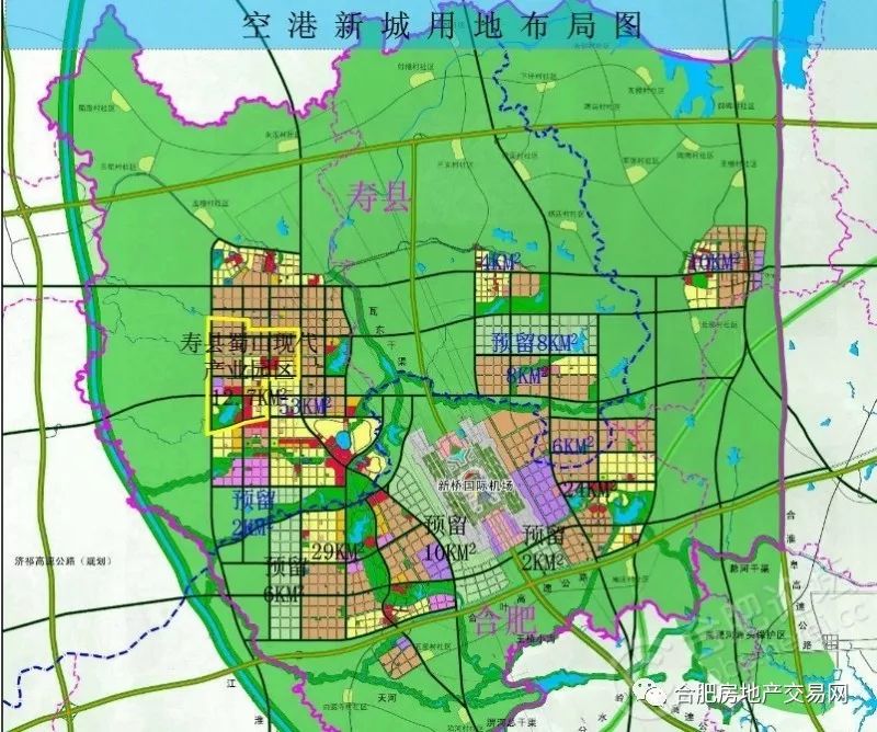 新桥空港新城定位可以初步确定为:长三角西翼重要的航空交通枢纽,安徽