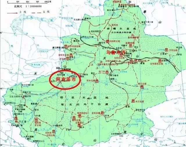 库车县新疆中西部 库车及周边旅游地图 ▼ 1,走独库公路 具体可以戳