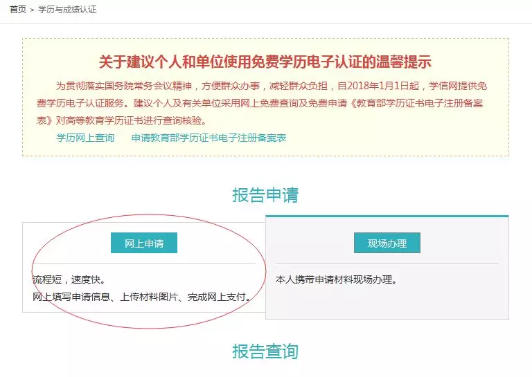 网上办理→提交相关信息办理对于2002年以前不能通过网上查询的学历