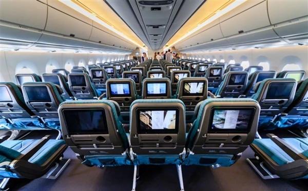 香港国泰航空喜提首架a350-1000客机:细节感人