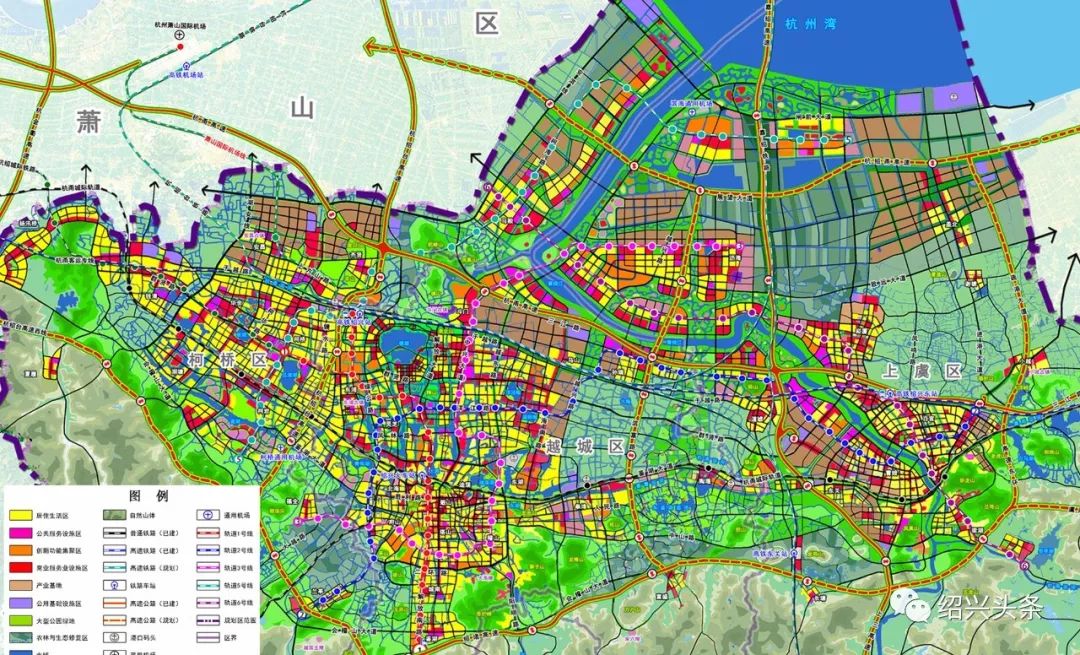 房产 正文  就在前几天,绍兴市城市总体规划(2018-2035)方案公布.