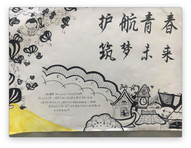 长卷绘梦,从心出发 | 初中部心理绘画,手抄报大赛创