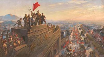 《解放南京》油画