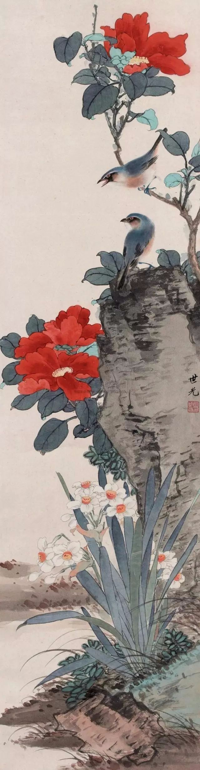 国画大师田世光工笔花鸟画作品欣赏!