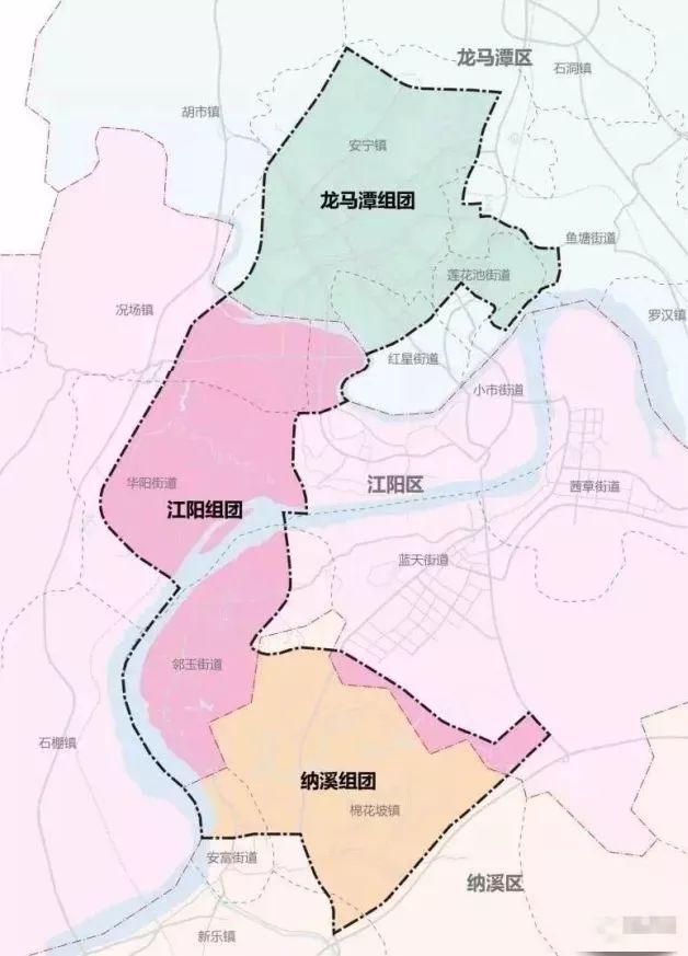 而两江新城地处泸州市西南部,长江和沱江两侧,规划总面积约105.