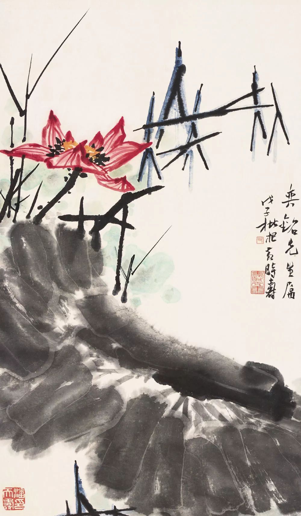 【书画收藏】潘天寿:花鸟画的布置,应以势为主