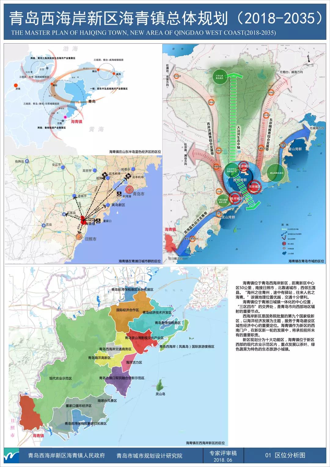 官方发布《青岛西海岸新区海青镇镇域总体规划(2018-2035年》公示