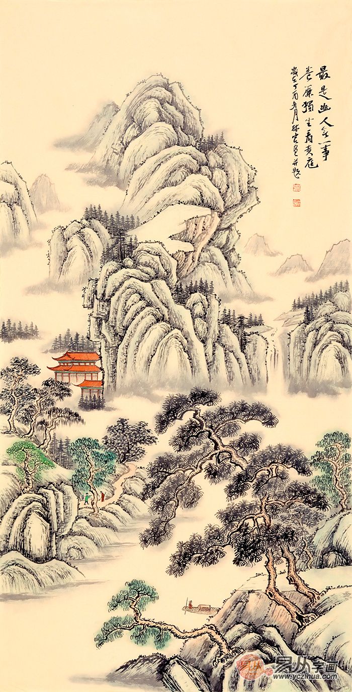 当代国画艺术不被看好?李林宏仿古山水画作品赏析