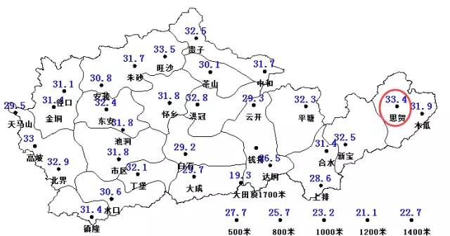 我市22日多云到阴天,局部出现阵雨或雷阵雨,各地最高气温29～33℃.