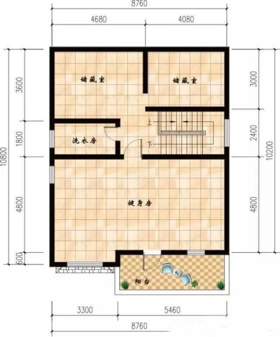 8x10米农村四层别墅,小户型大功能,建完宅在家里看世界杯美滋滋