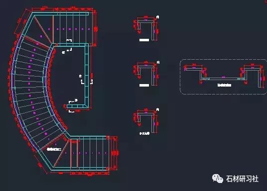 4:喇叭口 直位 二分之一圆弧5:二分之一圆弧6:变半径弧过渡7:喇叭口