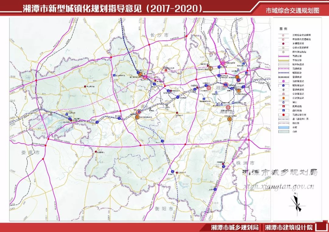 市域综合交通规划图(点击查看大图) 十一 远景展望 ●到2035年,长株