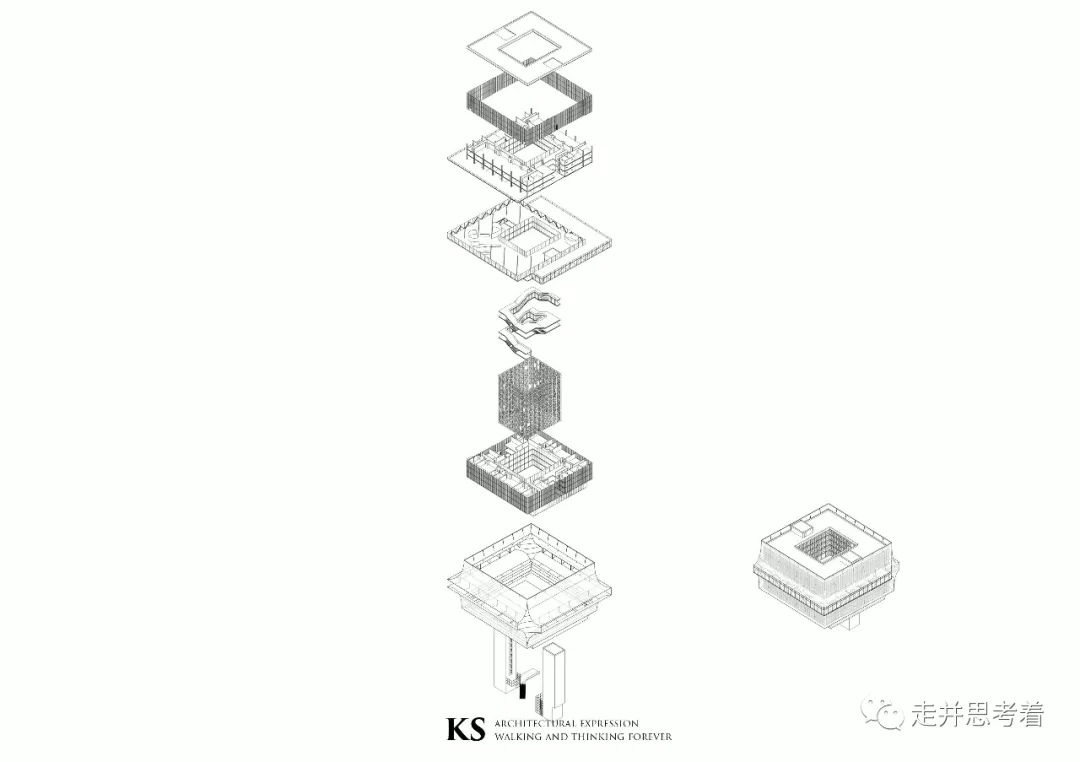 四步绘制素雅的线稿爆炸图