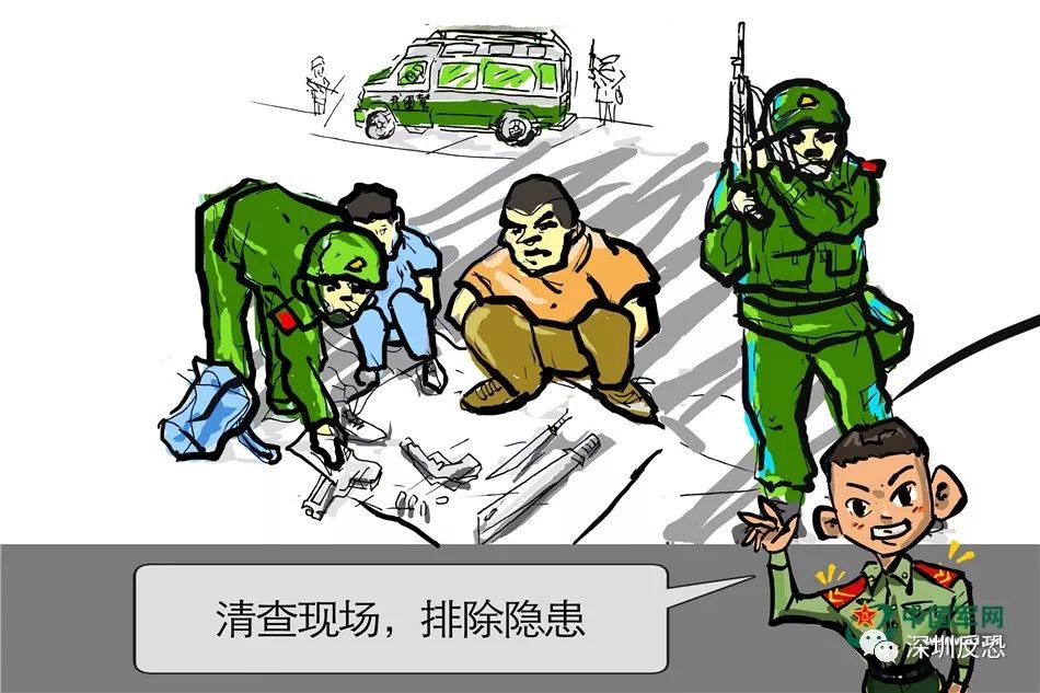 精锐一组漫画告诉你武警反恐防暴的日常