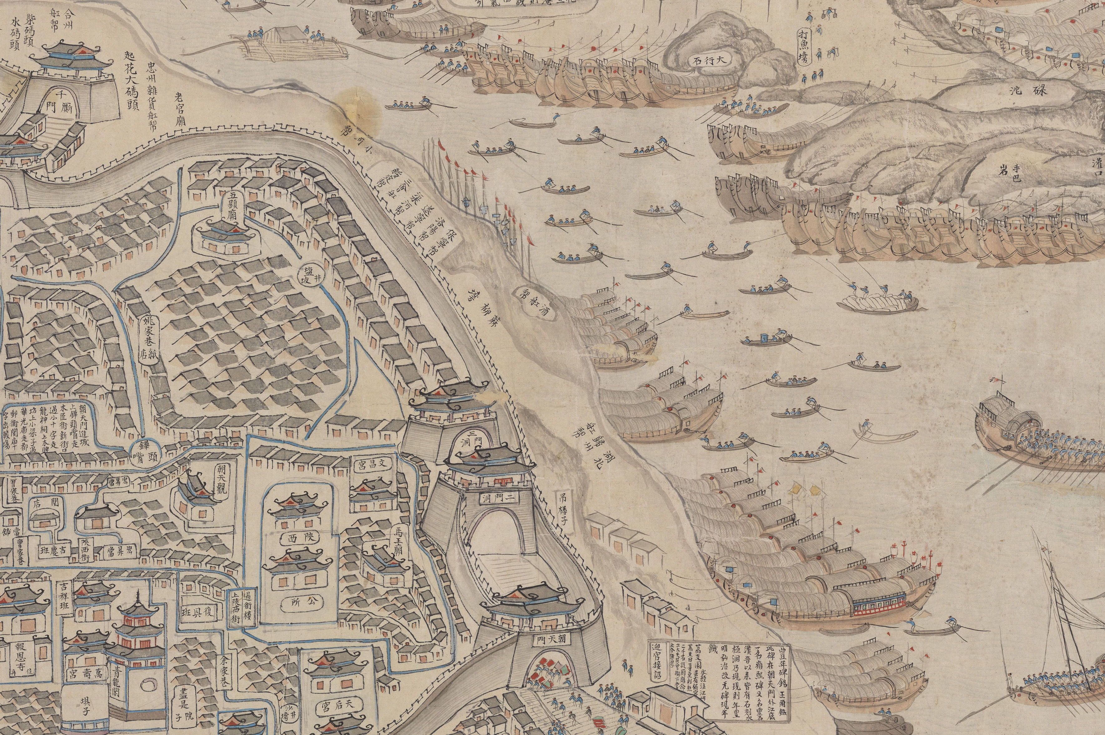 十九世纪手绘的重庆老地图,可有你认识的地方