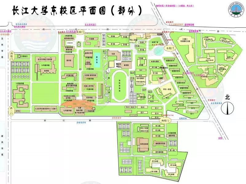 教育 正文  长江大学东校区地图,请点击图片查阅大图 (图片来源