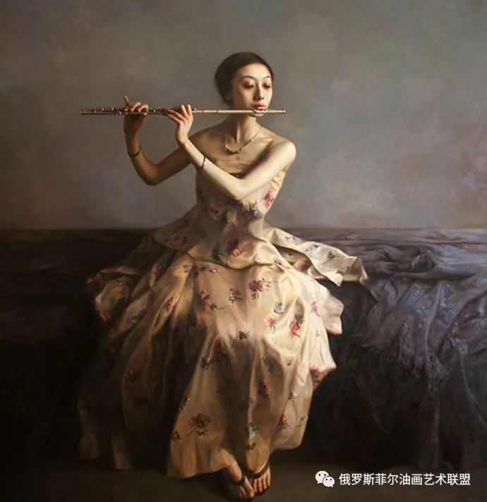 旅美中国油画家赵开霖的人物油画作品欣赏