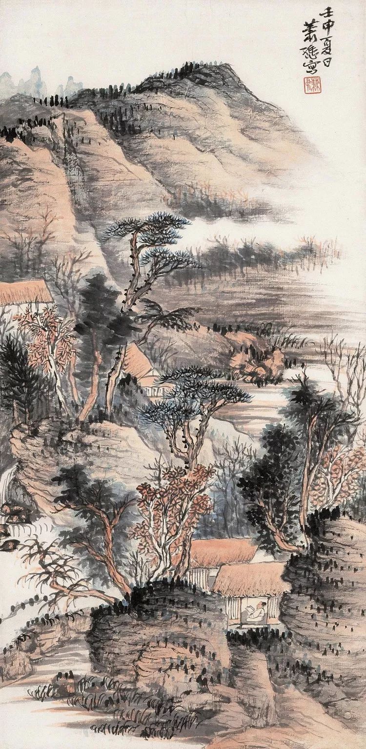 [经典欣赏]山重水复,万法归一:"京津画派"大手笔萧谦中山水画探秘