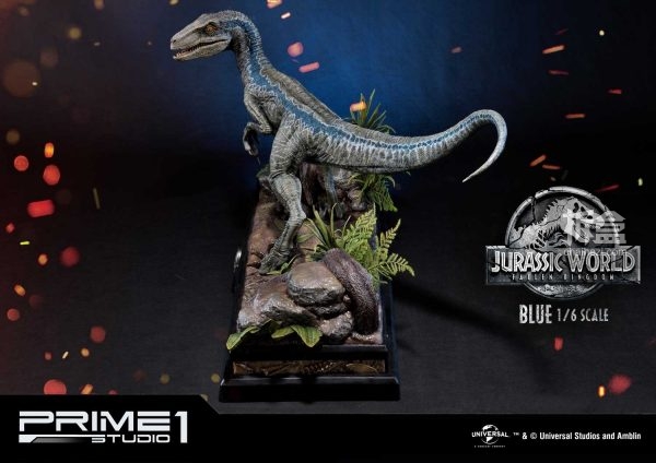 prime1studio侏罗纪世界2失落王国迅猛龙blue布鲁16雕像